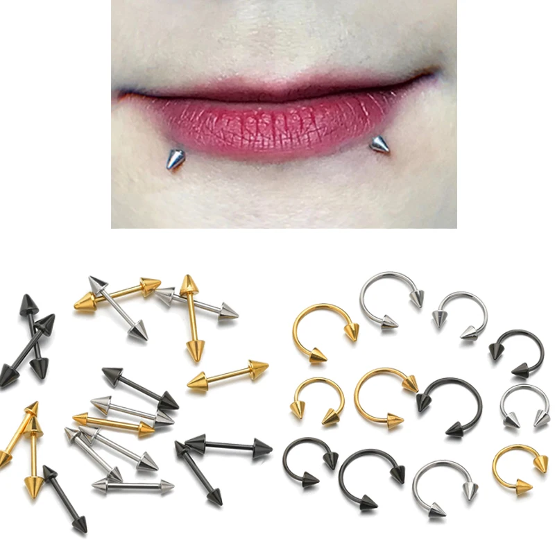 ELSEMODE модные серьги-кольца из нержавеющей стали для пирсинга губ | Украшения и