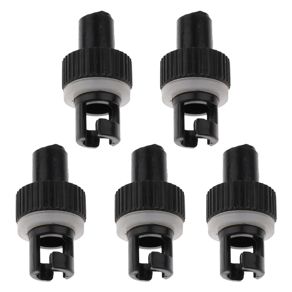 5x Plunger Valve Adapter Air Foot Pump Valve Hose Adapter Connector