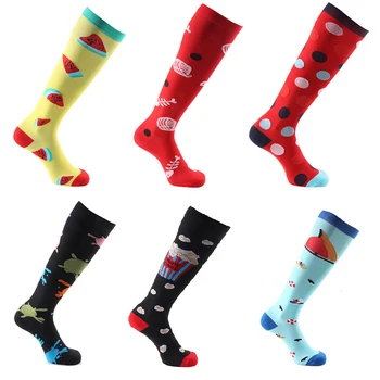 

Men Anti Fatigue Pain Relief Socks Hot Sale Unisex Running Socks Support Nylon Compression Socks Outdoor Racing Pressure Socks