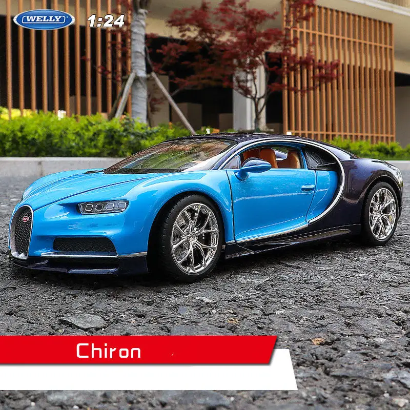 Welly 1:24 Bugatti chiron автомобиль сплав модель автомобиля моделирование автомобиля украшение коллекция подарок игрушка Литье модель игрушка для мальчиков - Цвет: Bugatti chiron