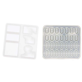 

2 Pcs Mould Casting Resin Handmade Pendant Making Silicone Mold, 80 X 80mm & 16.8 X 14.9cm