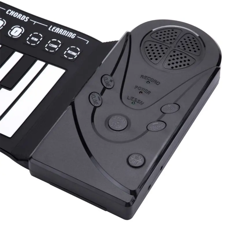  Roll-up Keyboard Piano Portable 49 Keys Electronic Hand Rolling Keyboard Educational Instrument for