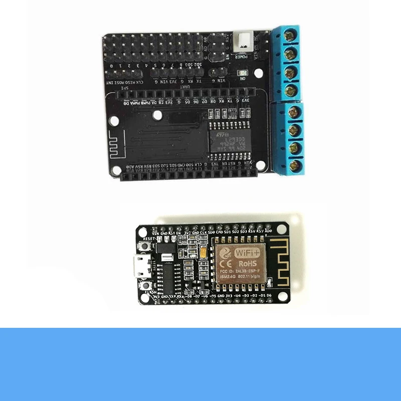 ESP8266 Wireless Controller NodeMCU Development Board+ Motor Driver Board RC Robot Chassis Control Kit DIY For Arduino