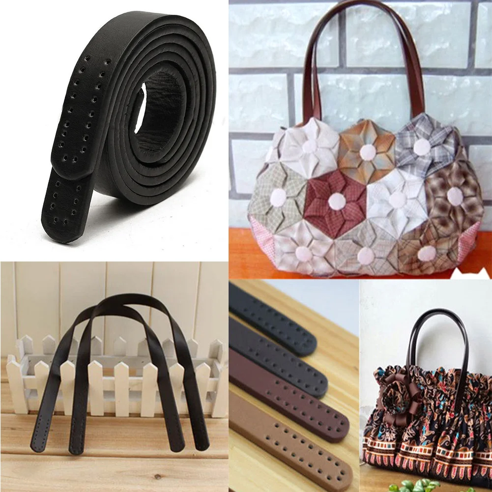 New Women Girl PU Leather Purse Shoulder Handbag DIY Sewing Strap Handle Replacement Bag Accessories