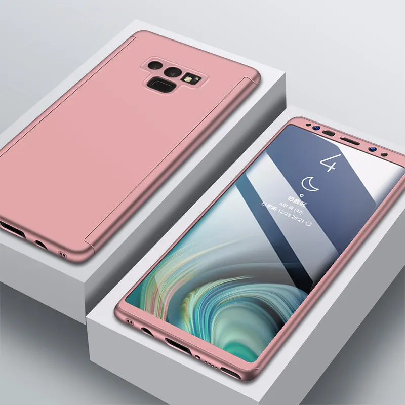 Rose Gold Противоударный полный чехол s для samsung Galaxy S10 S9 S8 Plus S7 S6 Edge S10E чехол жесткий чехол для телефона для Galaxy Note 9 8 10 Pro - Цвет: Rose Gold
