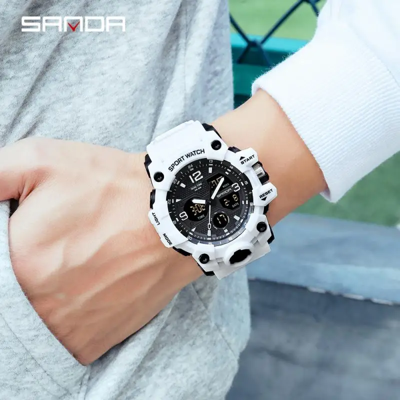 Men Sports Watches G Style Black Wrist Watch Led Digital 50M Waterproof Watch for S Shock Male Clock Relogio Masculino Dropship - 5