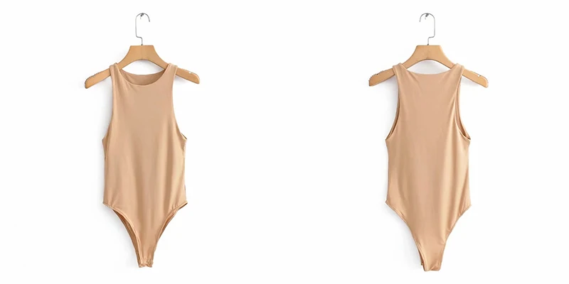 plus size bodysuit Sexy Women Bodycon Slim Elastic Khaki Za Bodysuit 2020 Fashion Elegant Ladies Casual Club Party Sleeveless Bodysuits femme tops black bodysuit