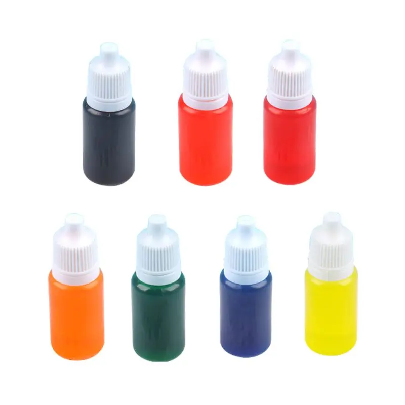 

7 Colors Dye Colorant Set Slime Jewelry Making Skin Safe Liquid Resin Pigments