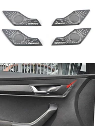Poignée de porte intérieure de voiture Skoda Karoq 2018 2019 2020, garniture de haut parleur, accessoires de décoration chromés 