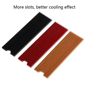 

N90 Aluminum Cooling Heatsink Thermal Pad Conductivity Silicone Wafer Cooler Heat Sink for NVME M.2 NGFF 2280 PCI-E SSD