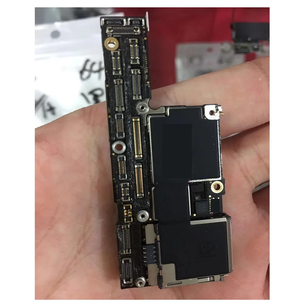 Для iphone xs материнская плата, 64 ГБ и 256 ГБ, хорошее качество платы, с лицом id или без лица id, для iphone x, xr, xs max материнская плата