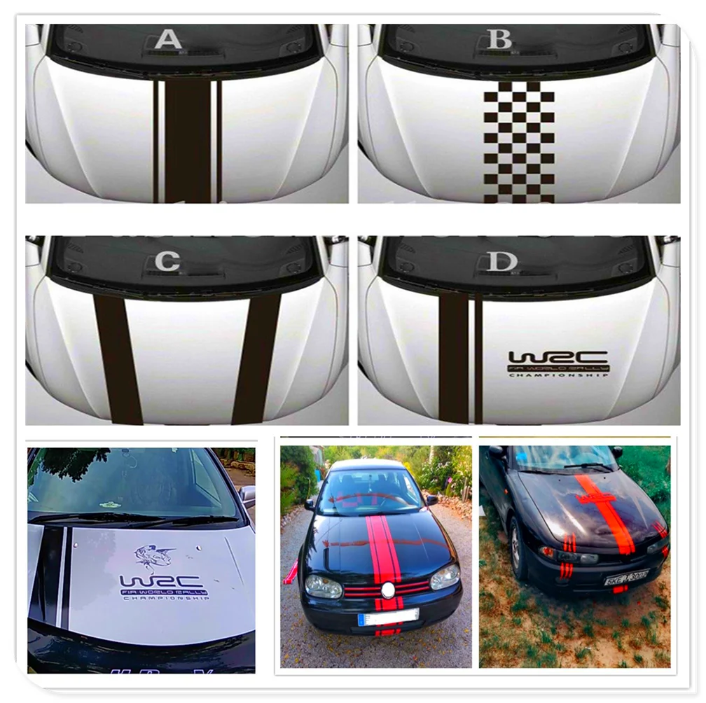 Автомобильный капот боди полоса виниловая гоночная Спортивная наклейка на