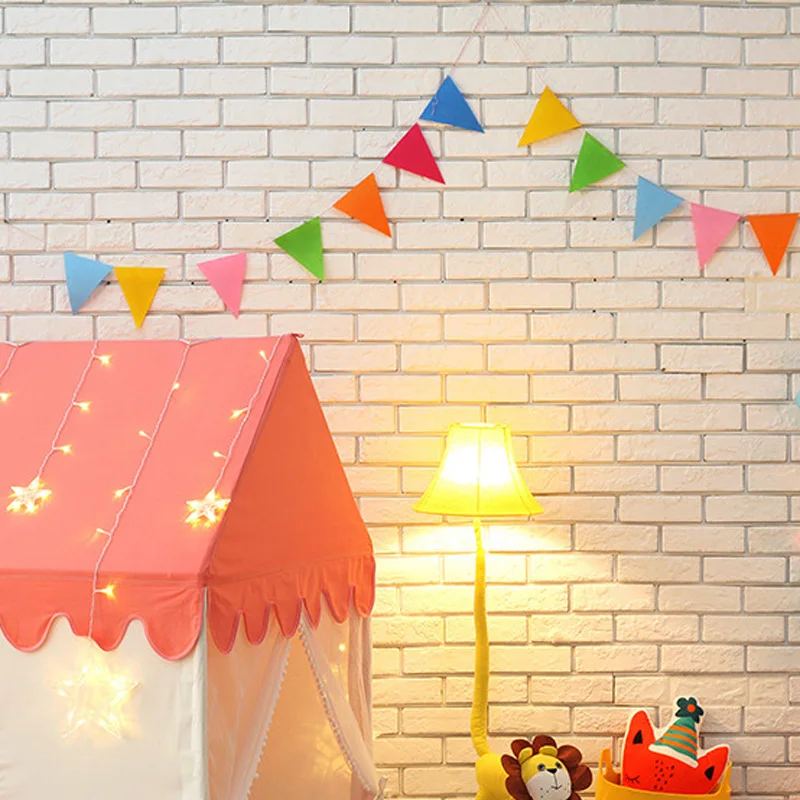 

4M 12pcs Pennant Flag Color Banners Birthday Wedding Holiday Party Supplies Adult Kids Garland Bunting Decoration Baby Shower