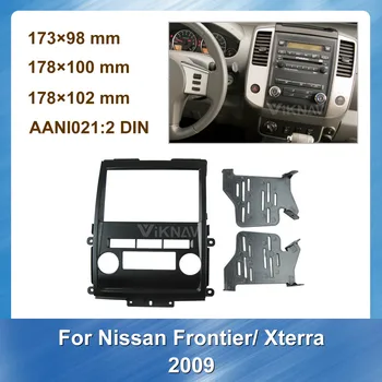 

2DIN Car Stereo DVD Radio Fascia for Nissan Frontier Xterra 2009 Audio Player Panel Adapter Frame Dash Mount Installation Kit