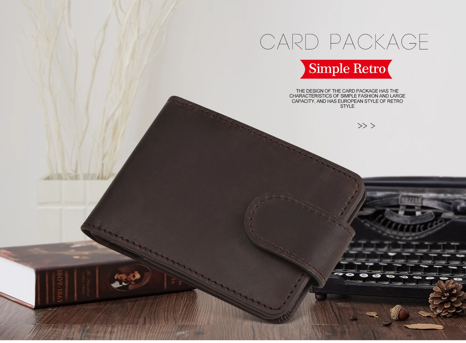 Top Layer Cow Leather RFID Cards Holder High-end Unisex Cards Case Retro Style Cards Holder