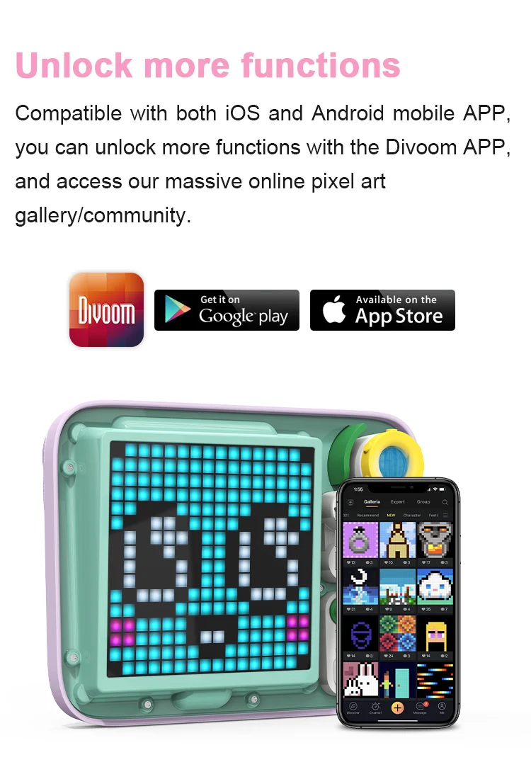 Divoom Pixel Factory Pixel Art Kids Education Drawing Board