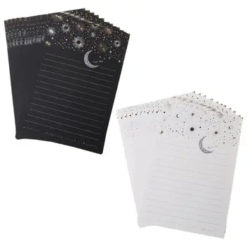 

12pcs/pack Starry Sky Writing Letter Stationery Romantic Creative Small Fresh Japanese Style Letterhead Note Paper
