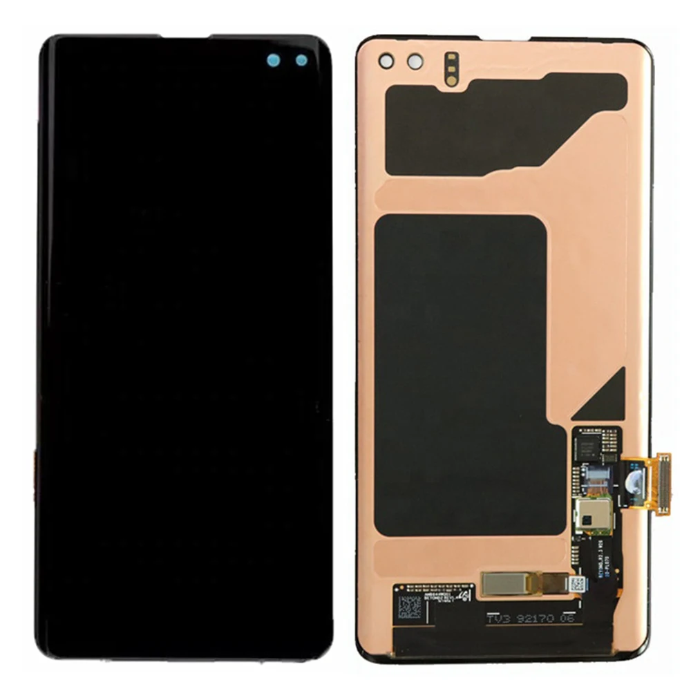 AMOLED для SAMSUNG Galaxy S10 G973F G973 S10 Plus G975 G975F ЖК-кодирующий преобразователь сенсорного экрана в сборе S10e ЖК-дисплей с рамкой