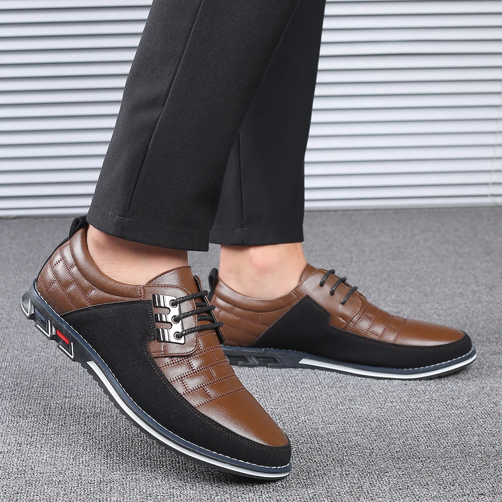 Мужская повседневная обувь из натуральной кожи; дышащие мужские кроссовки; модельные оксфорды на шнуровке; деловая прогулочная обувь; официальная Свадебная обувь