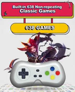 

Ultra HD Game Console 638 in 1 Games Retro HDMI Output 2.4G Wireless Gamepad Controller TV Video Game Dongle