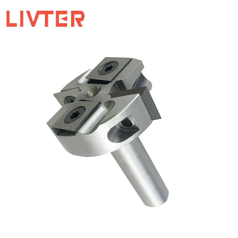 

LIVTER Insert Mini Surfacing & Rabbeting Flycutter 2+2 Flute Design 1-12 D x 12mm shank Router Bit in stock