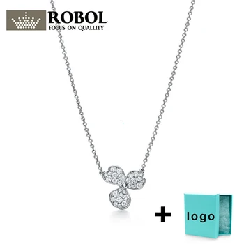 

Xl tfb ttff high quality 925 sterling silver high quality charm clover flower necklace suitable for ladies jewelry wholesale