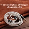 TRN T6 16 Core Silver Plated OCC Copper Litz  With 2PIN Connector Upgraded Earphones Cable For KZ ZSX ZAX TRN VX V90S CCA C12 ► Photo 3/6