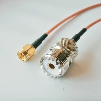 

Female PL259 To SMA Male Modular Line Plug Adapter UHF Radio Communication Kit