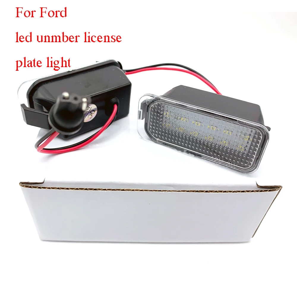 2 шт. подсветка номерного знака для Jaguar XJ XF Ford Transit Fiesta Focus S MAX Mondeo Kuga Galaxy Ranger