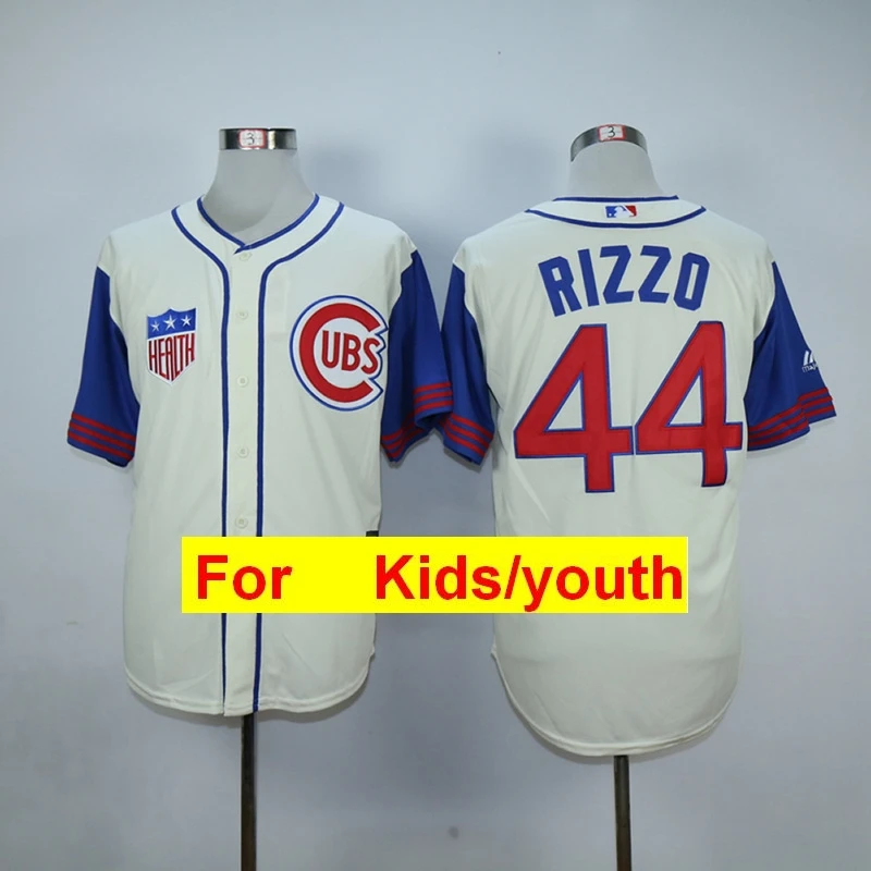 Темно-серый Молодежная майка Chicago Javier Baez Anthony Rizzo Kris Bryant Ryne Sandberg FLEX& Cool Base - Цвет: Темно-серый