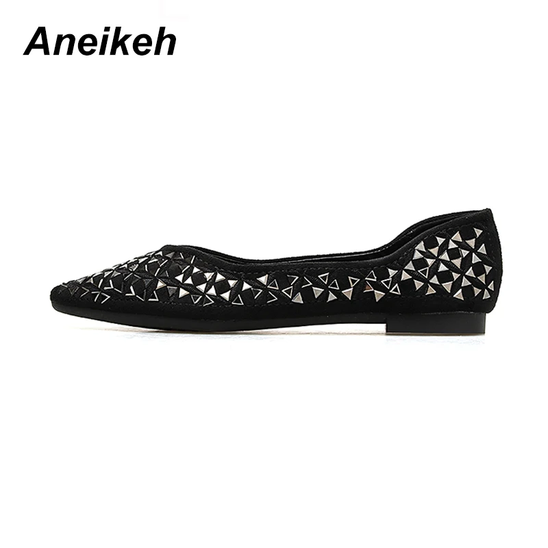 Aneikeh/Новинка года; сезон осень; шикарные женские туфли на плоской подошве с острым носком без застежки; Модная элегантная повседневная накидка на каблуке; женская обувь желтого цвета; Размеры 35-40