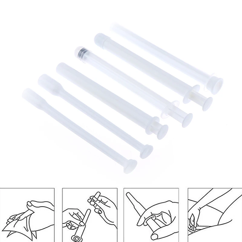 5Pcs/set Clear Vaginal Applicator Lubricant Injector Syringe enema bulb syringe enema syringe