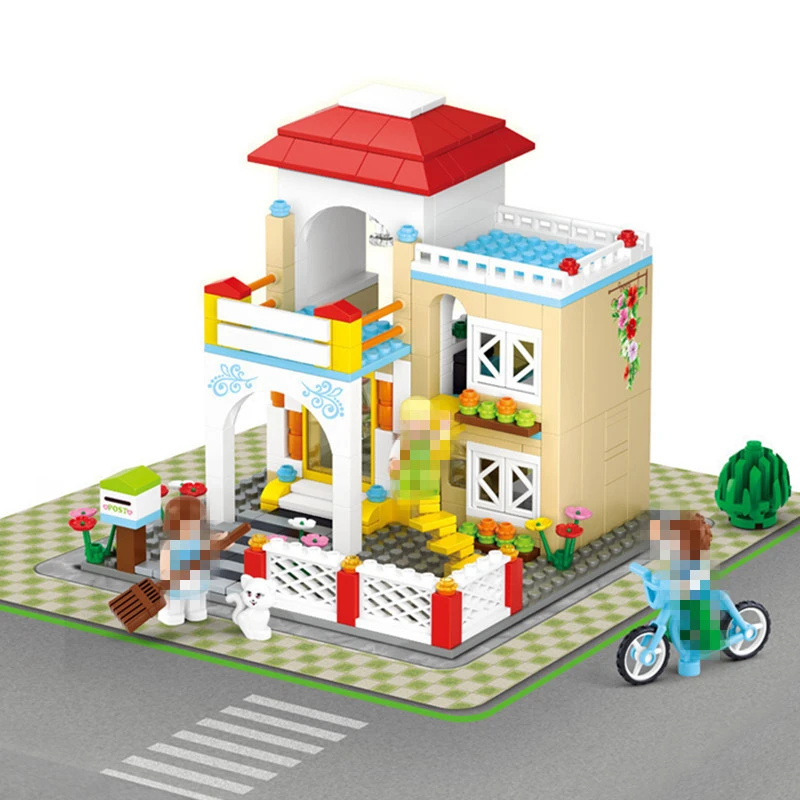 

380PCS City Sweet Dream House Model Building Blocks Family Home DIY Assembling Bricks Toys For Children Kids Girl Friends Gifts