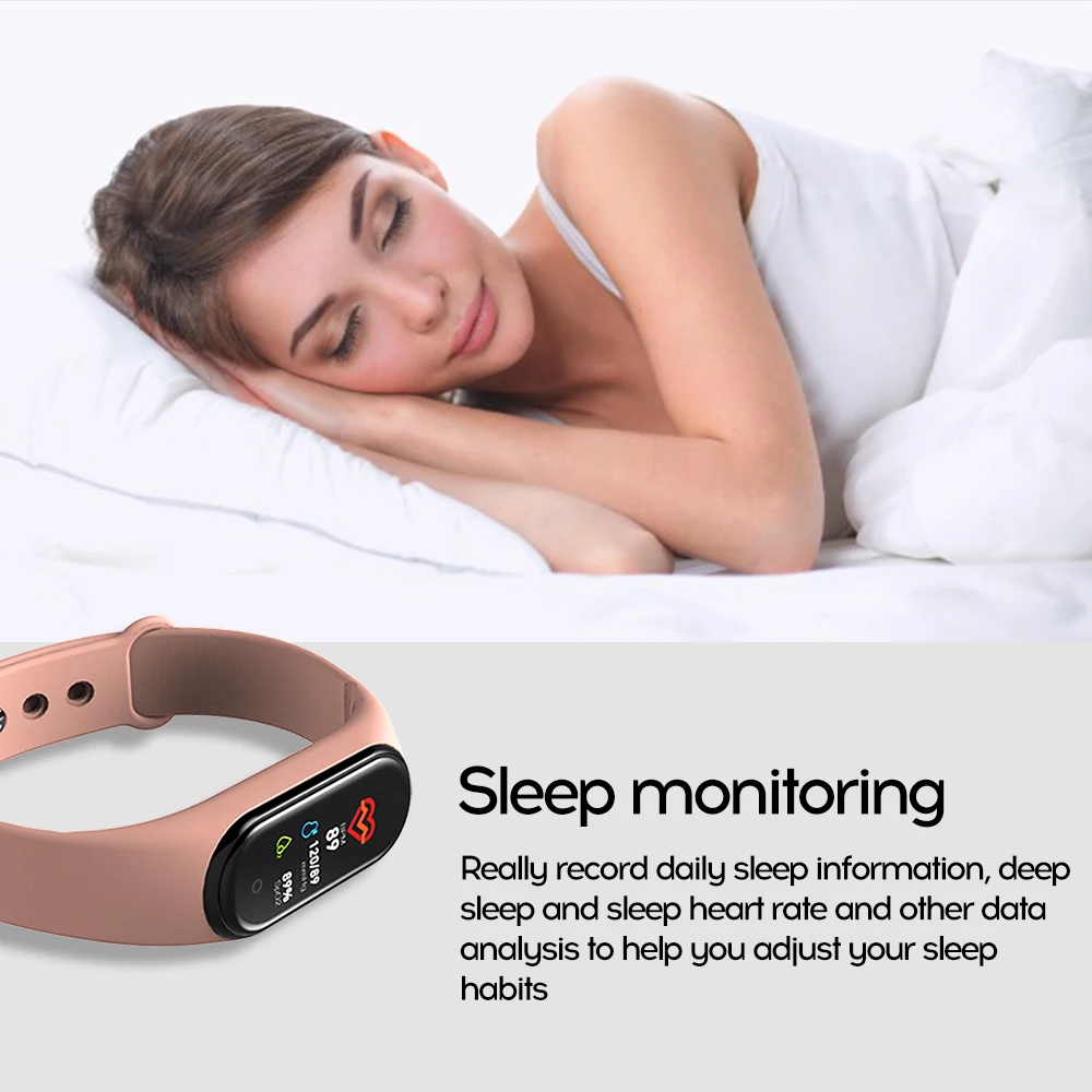  Bracelet measurement of pressure and pulse Watch smart Heart Rate Monitor Fitness Tracker Waterproo - 4000132983125