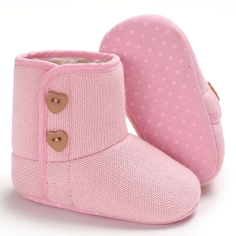 Обувь для маленьких девочек; модные зимние ботинки для новорожденных; Теплые Зимние ботиночки для новорожденных; обувь для малышей