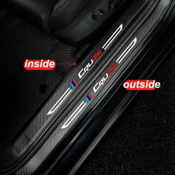 

Lsrtw2017 Fiber Leather Car Sill Sticker Threshold Mat Cover for For Chevrolet Cruze 2009-2020 Protector Accessories Auto