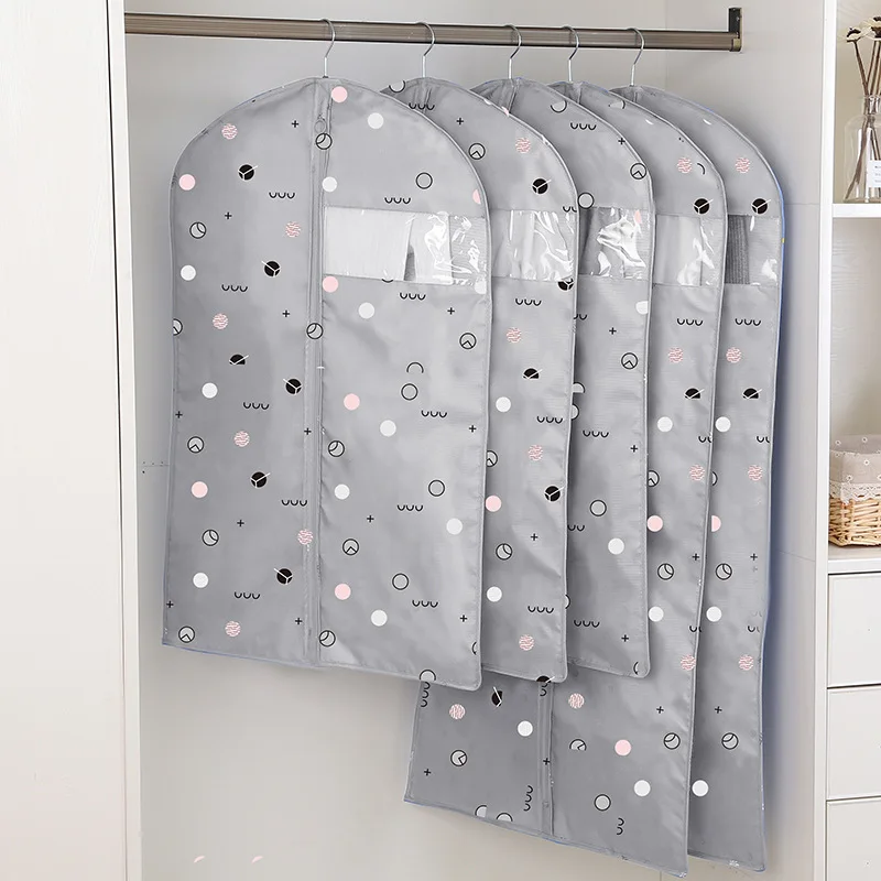1 pieza impreso funda antipolvo para ropa colorido Protector de trajes de Hogar Abrigo cubierta de almacenamiento armario de Protector para abrigos caso