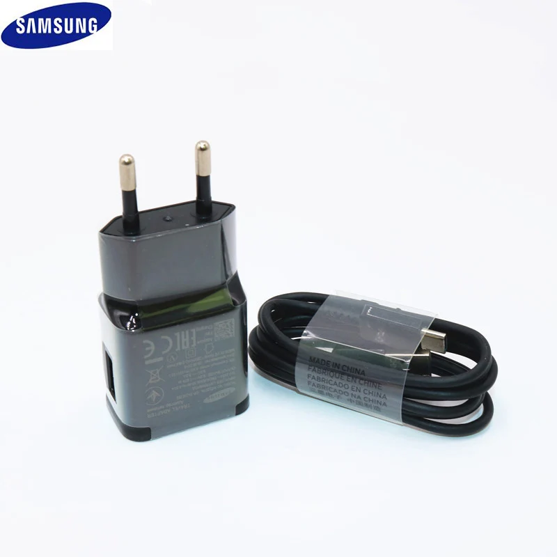 Кабель USB C для Samsung S8 S9 plus Note 8 9 C5 7 A3 A5 A7 Originele настенное Адаптивное быстрое зарядное