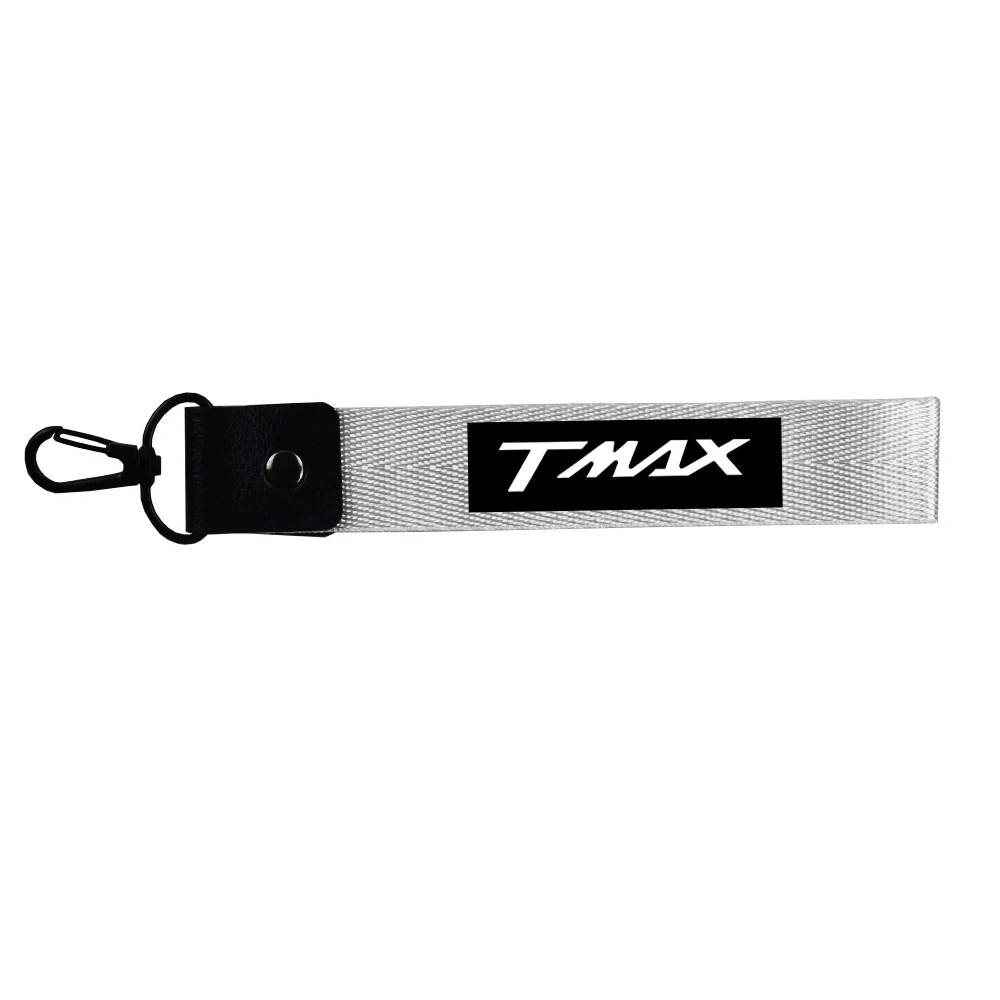 Мотоциклетный автомобильный брелок с кольцом ключевой ремень Fob ID Card keycord Телефонный Шнур для iPhone samsung YAMAHA TMAX530 TMAX500 tmax 500 - Название цвета: White