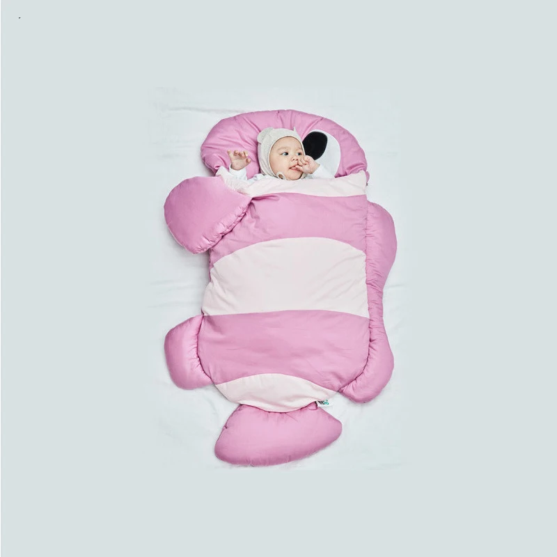 Rose Red Clownfish Спальный конверт кокон для кровать для новорожденных коляска детская спальная сумка осень зима мягкое стеганое одеяло для детской кроватки защита для кроватки детское постельное белье - Цвет: Rose Red Clownfish