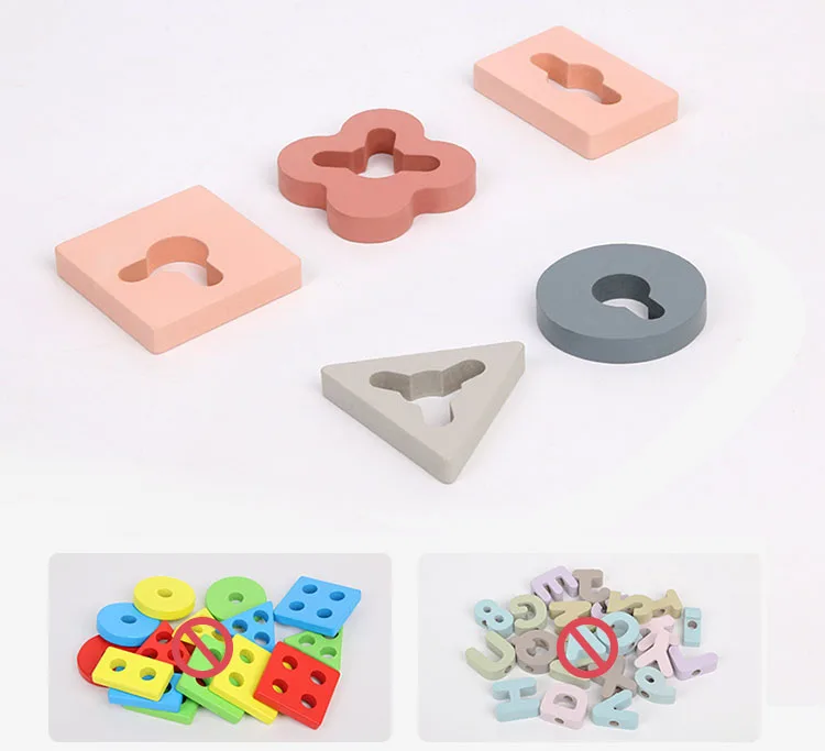 Детские игрушки деревянные игрушки Материалы montessori геометрическая форма познавательный, на поиск соответствия Игра Головоломка игрушка Ранние обучающие игрушки для детей