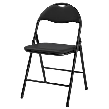

Spot 4Pcs Foldable Leather Square Back Camel Chair Iron Tube PVC Chair for Living Room VJ-Drop