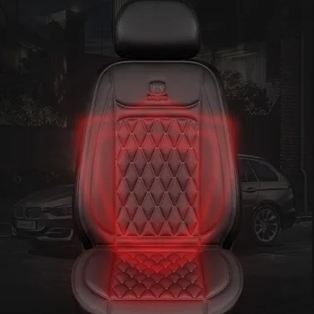 

1PCS Car Heated Seat Covers Universal Plush/Cloth Heated Pad Winter Soft Warm Auto Seat Covers Non-slip Chair Pad Accessories