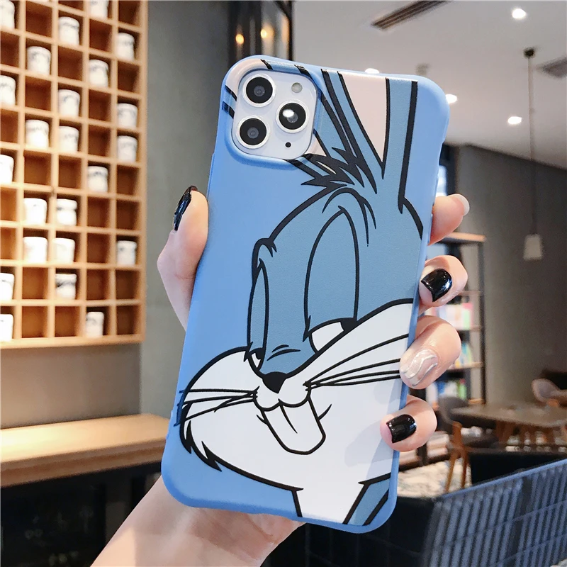 Милый мультяшный чехол для телефона с кроликом для iphone 11 11Pro Max для iphone X XR XS Max 7 8 6 6S Plus Матовый Мягкий ТПУ чехол capa