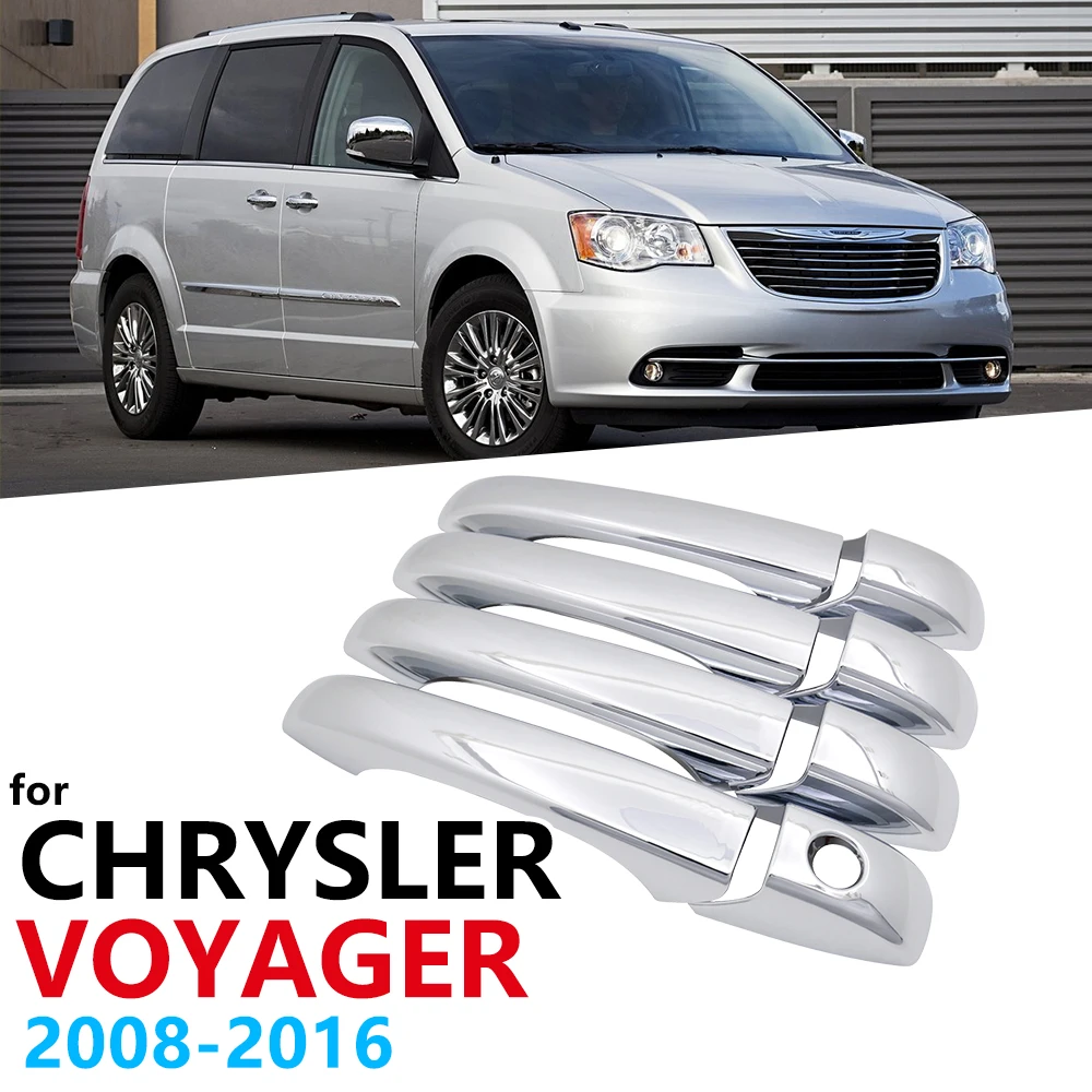 Хромированные ручки Накладка для Chrysler Town and country Voyager 2008 ~ 2016 автомобильные