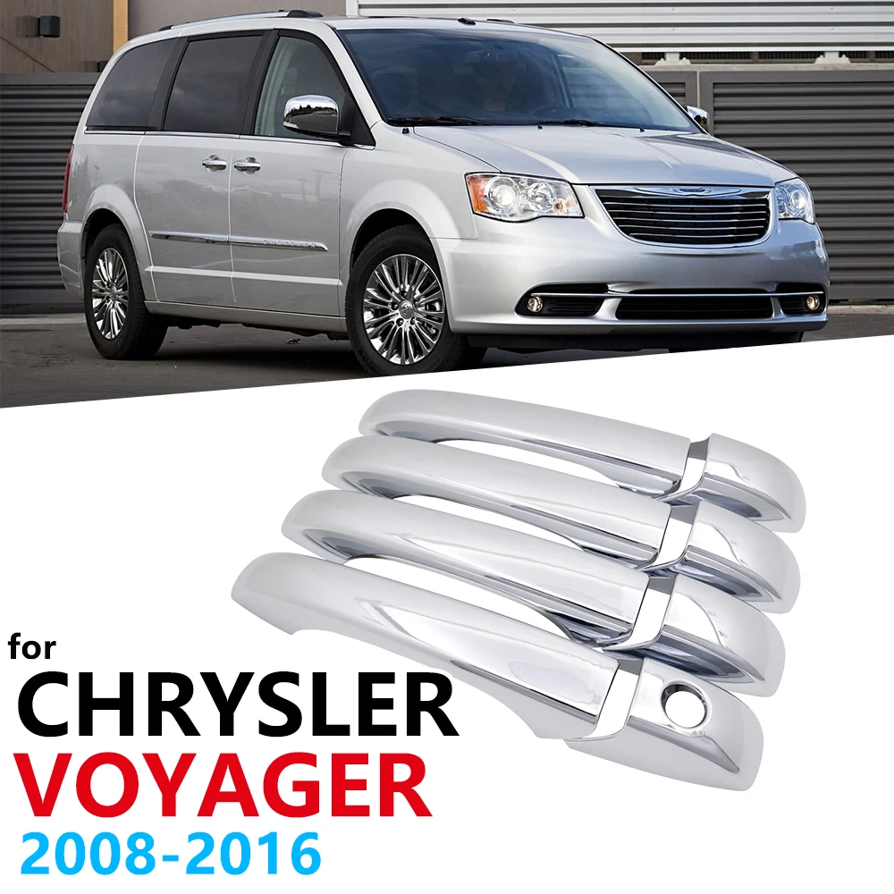 Cubierta de manijas cromadas para Chrysler y country Voyager 2008 ~ 2016, accesorios para coche, pegatinas de estilo automático 2011|Pegatinas para coche| AliExpress