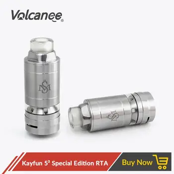 

Volcanee Kayfun 5² Special Edition RTA 316SS 25mm 7ml Airflow Control Top Fill Rebuildable Tank Atomizer RTA Kayfun Lite MTL RTA