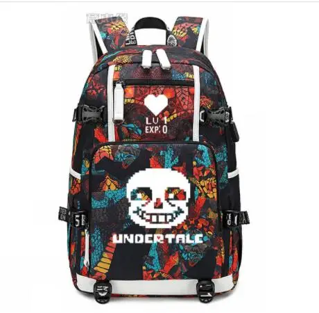 16 Рюкзак UNDERTALE Косплей Аниме Оксфорд сумка Школьный дорожные сумки - Цвет: 16