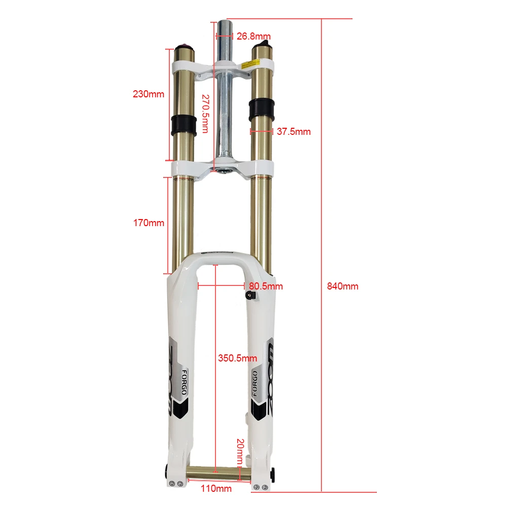 Zoom Fork 680dh Downhill Mtb Mountain Bike Fork Ra Suspension Damping