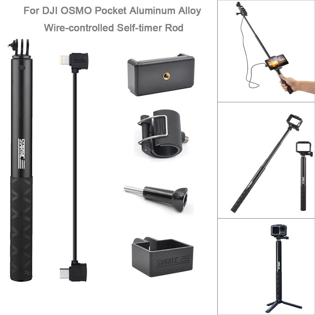 A-Type C Селфи палка штатив держатель телефона для DJI OSMO Карманный карданный L826 - Цвет: A-Type C